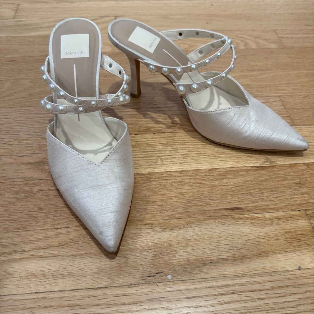 Dolce Vita Hanna Mule Ivory Pearl Size 7.5